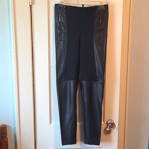Bcbgmaxazria High-rise Faux Leather Moto Leggings